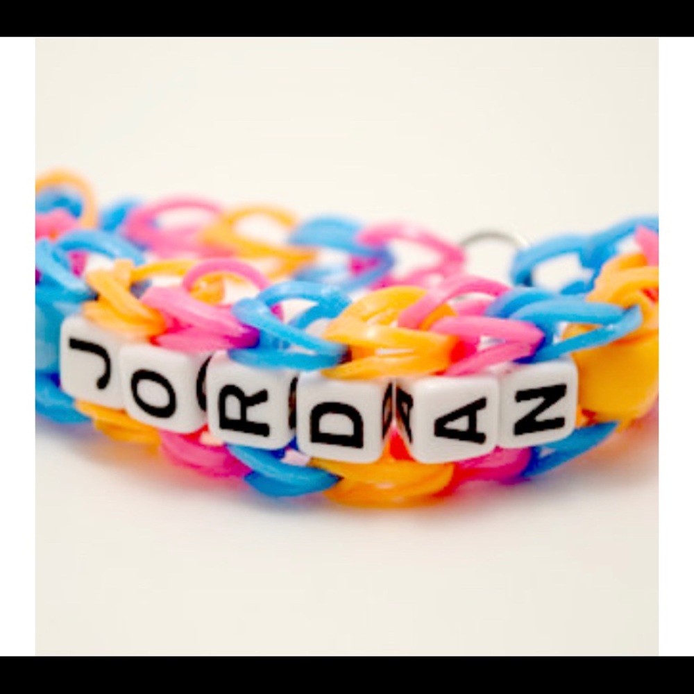 Name print bracelets
